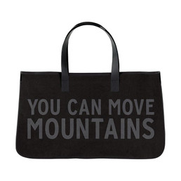 Large Canvas Tote - You Can Move Mountains