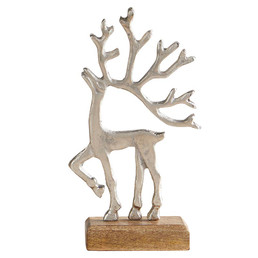 Reindeer with Base - Silver