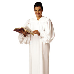 Plymouth Pulpit Robe - White