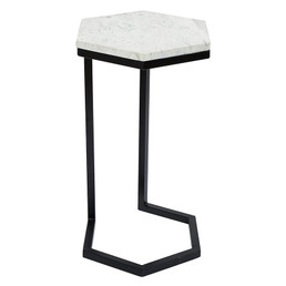 Hexagon Marble Side Table