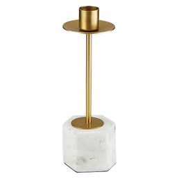 Gold Marble Candle Holder - Small