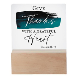 Give Thanks Acrylic Desk Stand - 2/pk