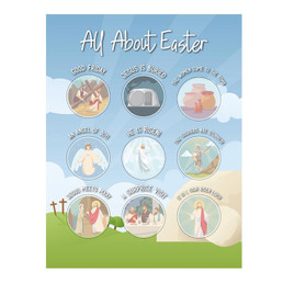 All About Easter Activity Card - 12/pk