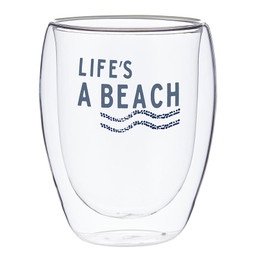 Double-Wall Wine Glass - Beach