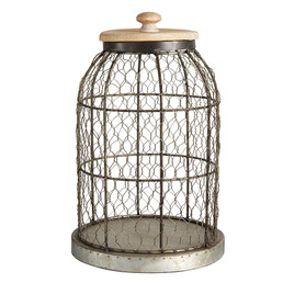 Silver Cage Décor