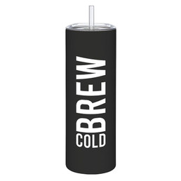 Skinny Tumbler with Straw - Cold Brew