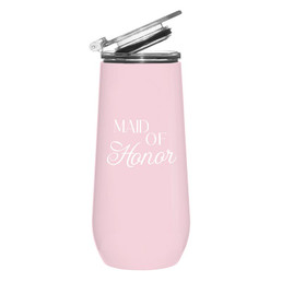 Stainless Steel Champagne Tumbler - Maid of Honor