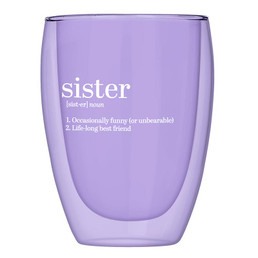 Double-Wall Stemless Glass - Sister