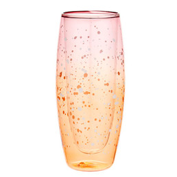 Double-Wall Champagne Glass - Paint Splatter