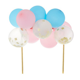 Balloon Cake Topper - Pastel-Pink-Blue