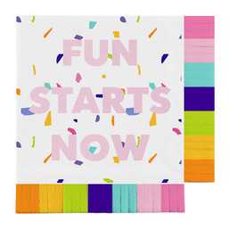 Fringe Beverage Napkins - Fun Starts Now