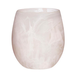 Resin Stemless Wine Glass - Light Pink