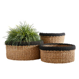 Cylinder Basket Set - Black Rim