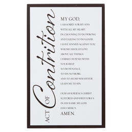 Act of Contrition Prayer Plaque