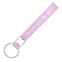 Amazing Love Silicone Key Chain with Card - 12/pk