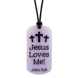 The Easter Story Glow-in-the-Dark Dog Tag Necklace - 18/pk