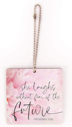 Charm Ornament - She Laughs Without Fear