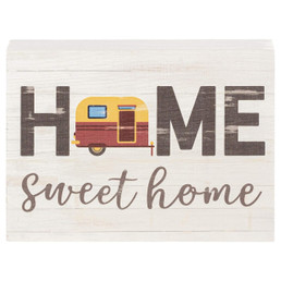 Block Sign - Home Sweet Home Camper