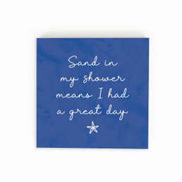 Wood Block - Sand In My Shower