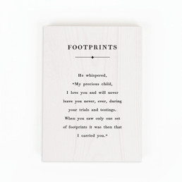 Wood Block - Footprints