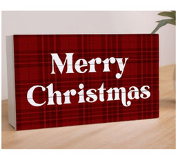 Wood Block - Merry Christmas