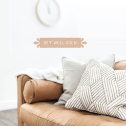 Greeting Card - Get Well - Couch Time