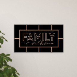 Family First And Forever Ornate Decor