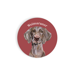 Ceramic Car Coaster - Weimaraner