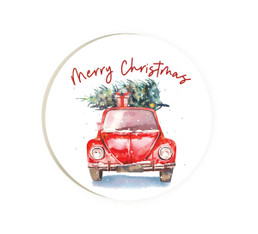 Car Coaster - Merry Christmas