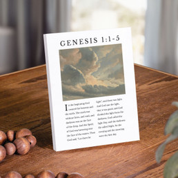 Genesis 1:1-5 Ornate Tabletop Decor