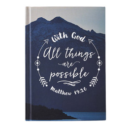 With God All Things are Possible Journal - 12/pk (F1576)