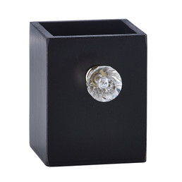 Black Crystal Knob Pen Holder