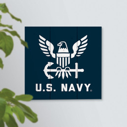 US Navy Logo Pallet Decor