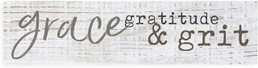 Mini Sign - Grace Gratitude & Grit
