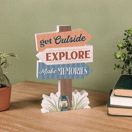 Shape Sign - Get Outside