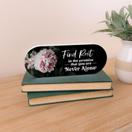 Find Rest In The Promise That You Are Never Alone Shape Decor