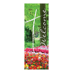 Welcome Series X-Stand Banner - Spring