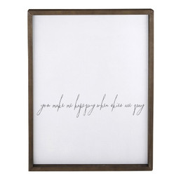 Face to Face Cadet Word Board - You Make Me Happier When Skies Are Grey