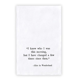 Face to Face Thirsty Boy Towel - Alice in Wonderland