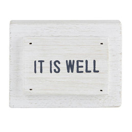 Face to Face Wood Block - It Is Well