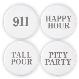 Face To Face Wine Stoppers - Happy Hour
