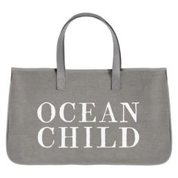 Face to Face Grey Canvas Tote - Ocean Child