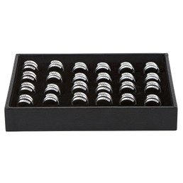 Kingdom Wrapped Ring Filled Display - Faith Love Hope - 24 pcs