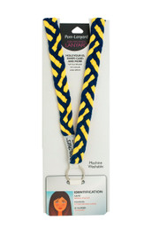 Pom Lanyard - Navy/Sunshine