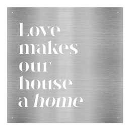 Cutout Metal Sign - Love