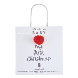 Plush Blanket With Gift Box - My First Christmas