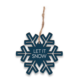 Christmas Cheer Ornaments Collection - Let It Snow Snowflake