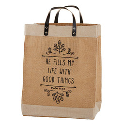 He Fills my Life with Good Things Farmer's Market Tote