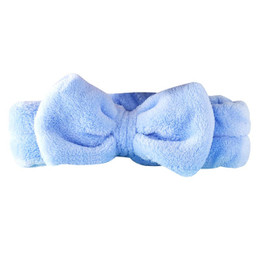 Plush Bow Spa Headband - Periwinkle Plush Bow Spa Headband - Periwinkle