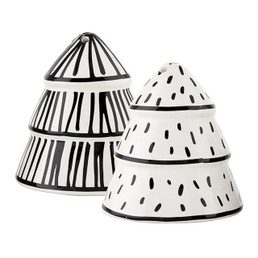 Ceramic Salt + Pepper Tree Shakers Ceramic Salt + Pepper Tree Shakers